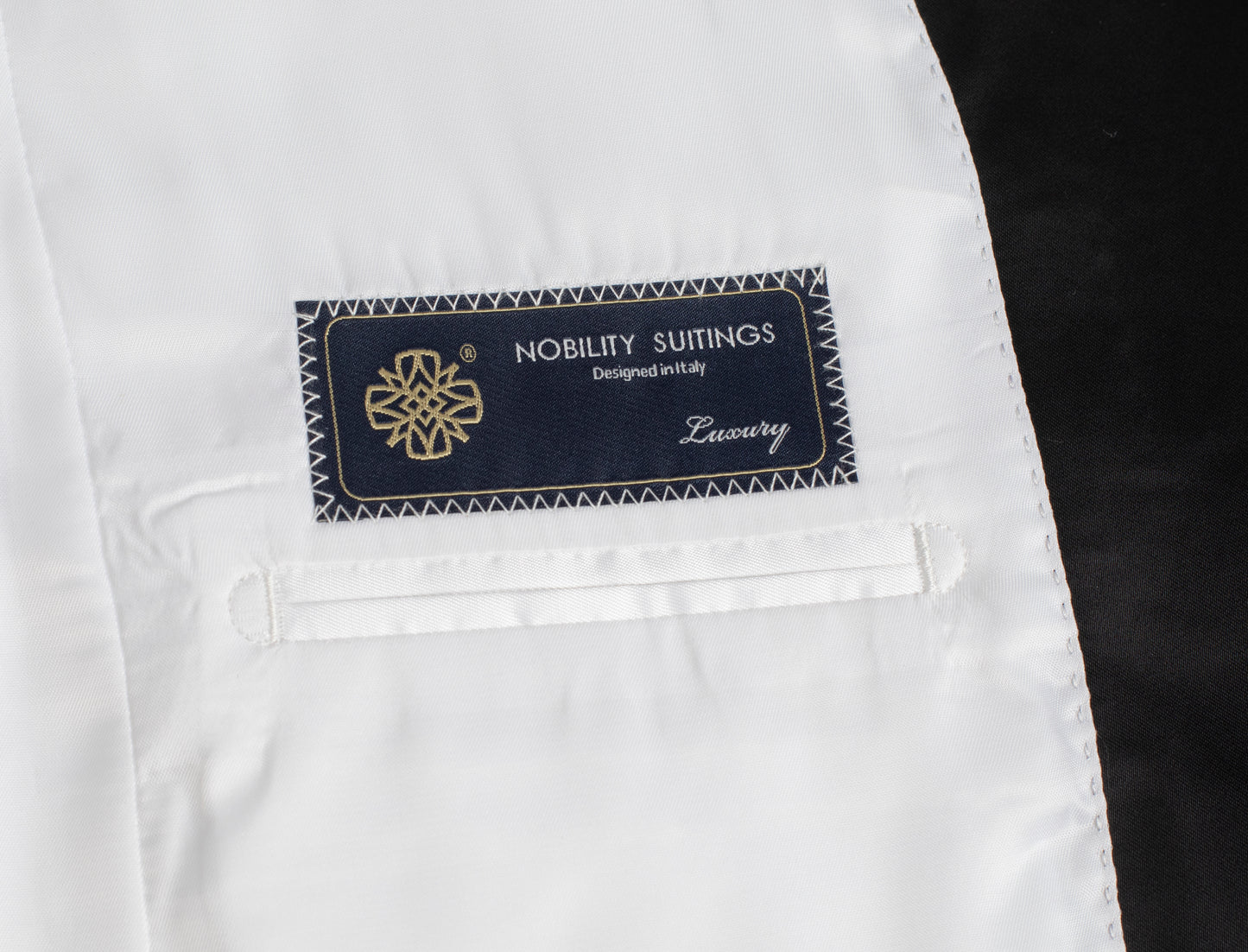 Tuxedo dress white wool half linen lining handmade